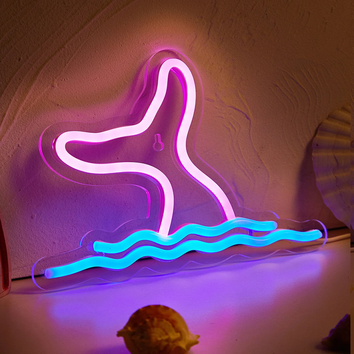 Mermaid LED Neon Sign USB Powered Neon Signs Night Light 3D Wall Art & Game Room Bedroom Living Room Decor Lamp Signs