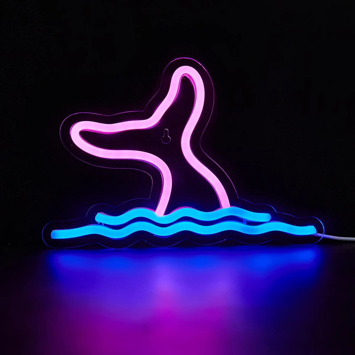Mermaid LED Neon Sign USB Powered Neon Signs Night Light 3D Wall Art & Game Room Bedroom Living Room Decor Lamp Signs
